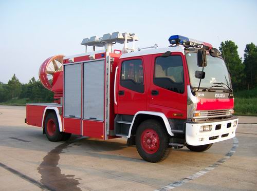 捷达消防牌SJD5100TXFPZ75W排烟照明消防车