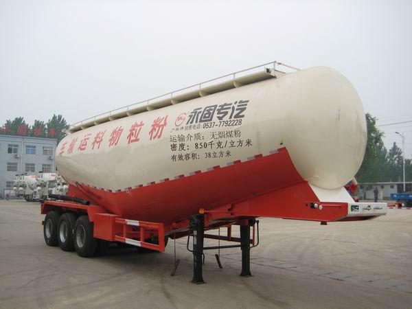 广科10.3米31.6吨中密度粉粒物料运输半挂车(YGK9403GFL)