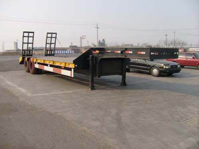 昌骅12.8米12吨低平板运输半挂车(HCH9190TD)