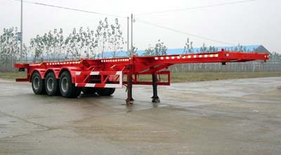 华宇达12.4米33吨集装箱运输半挂车(LHY9390TJZ)