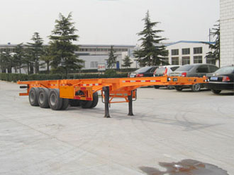 银盾12.4米31吨集装箱半挂车(JYC9370TJZ)