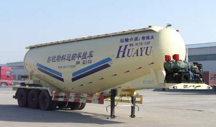 华宇达11.6米28.5吨粉粒物料运输半挂车(LHY9405GFL)