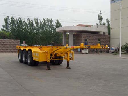 华宇达10.5米34.5吨集装箱运输半挂车(LHY9405TJZ)