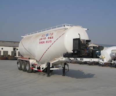 银盾10.3米30.4吨中密度粉粒物料运输半挂车(JYC9403GFL)