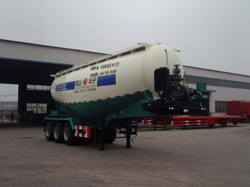 华宇达10.6米31.2吨中密度粉粒物料运输半挂车(LHY9401GFLA)