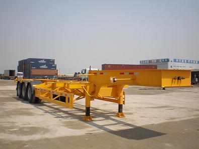 大力士12.6米33吨集装箱运输半挂车(FTW9390TJZG)