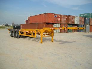 大力士12.6米30.5吨集装箱运输半挂车(FTW9360TJZG)