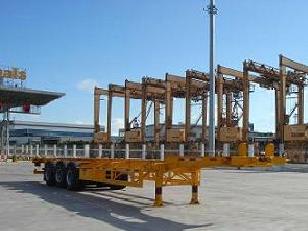 大力士14.2米30.5吨集装箱运输半挂车(FTW9362TJZG)