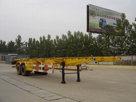 广科12.4米30.5吨集装箱运输半挂车(YGK9350TJZG)