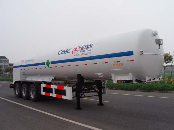 圣达因11.9米28.3吨低温液体运输半挂车(SDY9401GDYR)