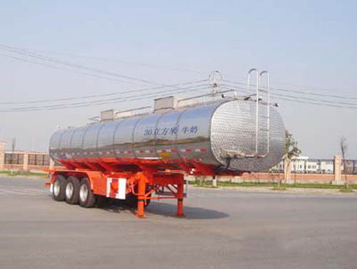 中集11.2米30吨液态食品运输半挂车(ZJV9390GYSTH)