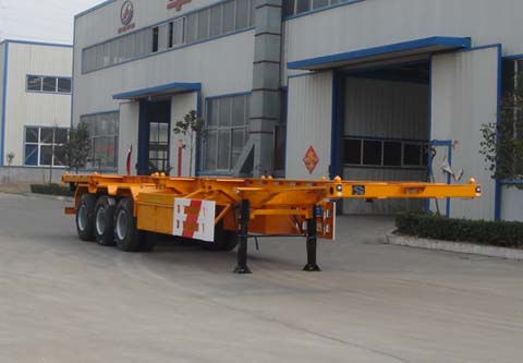 国世华邦12.4米34.5吨集装箱运输半挂车(XHB9400TJZG)