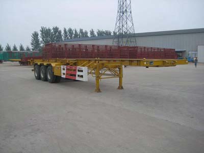 广科12.4米34.5吨集装箱运输半挂车(YGK9400TJZG)