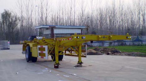 麒强12.4米12吨空载集装箱运输半挂车(JTD9150TJZ)