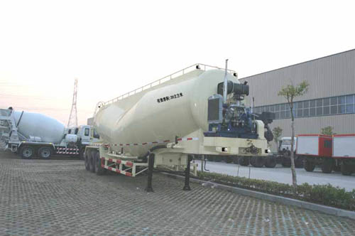 宏宙13米26.5吨粉粒物料运输半挂车(HZZ9400GFL)