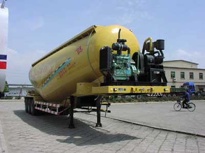 铮铮13米18吨粉粒物料运输半挂车(YAJ9310GFL)