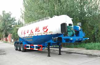 张拖11.7米14.9吨粉粒物料运输半挂车(ZTC9281GFL)