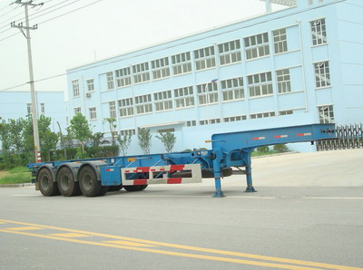 永强12.8米31吨集装箱运输半挂车(YQ9371TJZ)