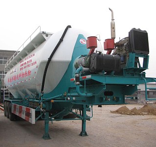 川腾13米27.5吨粉粒物料运输半挂车(HBS9400GFL)