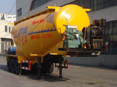 十通10.5米25吨粉粒物料运输半挂车(STQ9402GFL)