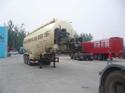 鸿天牛12米29吨粉粒物料运输半挂车(HTN9401GFL)