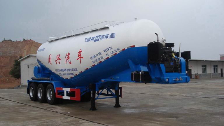 闽兴10.9米29.3吨粉粒物料运输半挂车(FM9401GFL)