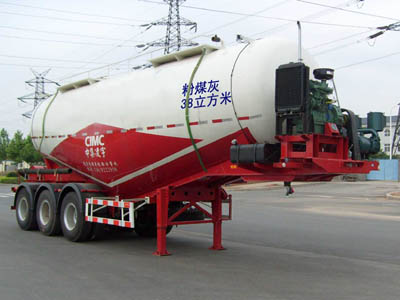 中集10.6米31吨粉粒物料运输半挂车(ZJV9405GFLLY)