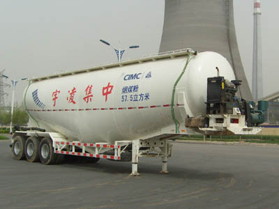 中集13米28.4吨粉粒物料运输半挂车(ZJV9409GFLLY)