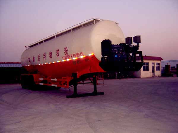 奥斯力13米27.3吨粉粒物料运输半挂车(LQZ9401GFL)