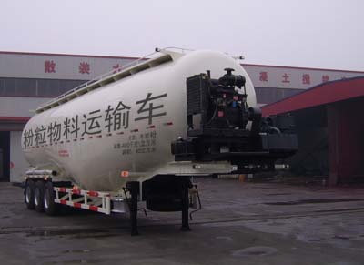 鸿天牛13米24吨粉粒物料运输半挂车(HTN9403GFL)
