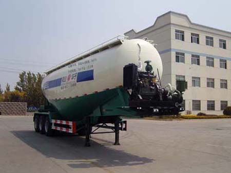 华宇达11.4米30.9吨中密度粉粒物料运输半挂车(LHY9403GFLA)