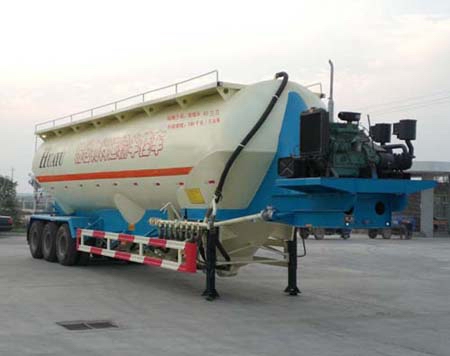 华宇达12.3米29吨中密度粉粒物料运输半挂车(LHY9407GFLA)