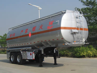 永强8.6米25吨易燃液体罐式运输半挂车(YQ9343GRYDMA)