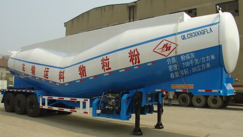 宏大10.2米20吨粉粒物料运输半挂车(QLC9300GFLA)