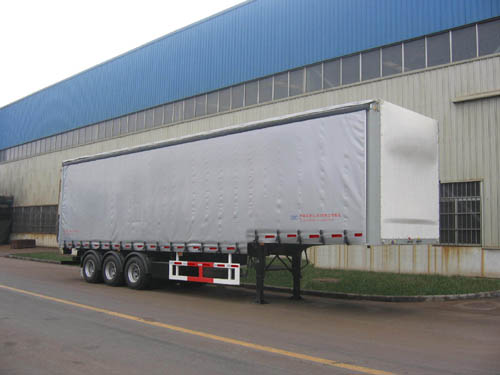 国道13米24.5吨侧帘运输半挂车(JG9320XXY)