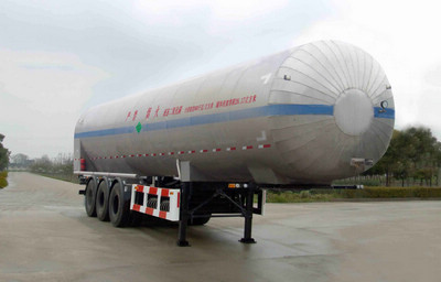 韩中深冷12.3米24.5吨低温液体运输半挂车(ZHJ9405GDY)