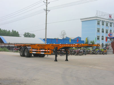 程力威12.4米30.5吨集装箱运输半挂车(CLW9350TJZG)