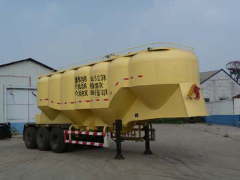 万通9.9米28.4吨粉粒物料运输半挂车(YCZ9370GFL)