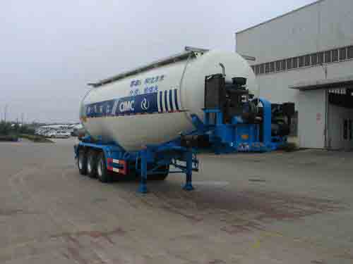 中集10.8米31吨粉粒物料运输半挂车(ZJV9400GFLRJA)