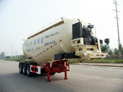 华骏9.8米32吨中密度粉粒物料运输半挂车(ZCZ9405GFLHJB)