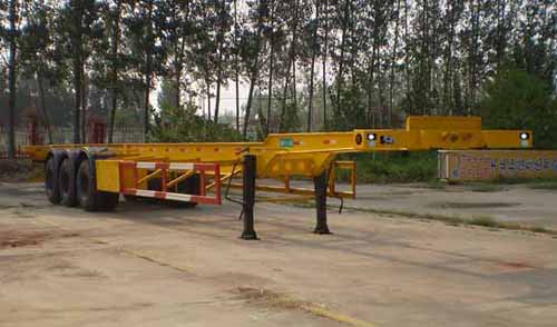 泊龙15米34吨集装箱运输半挂车(SJL9400TJZG)