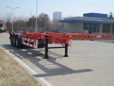 青特14.9米34吨集装箱运输半挂车(QDT9404TJZG)
