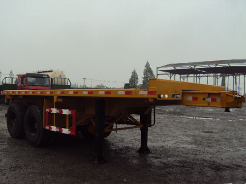 中商汽车7.4米28.7吨平板自卸半挂车(ZL9350ZZXP)