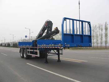 环达9米26吨随车起重运输半挂车(BJQ9350TSQ)