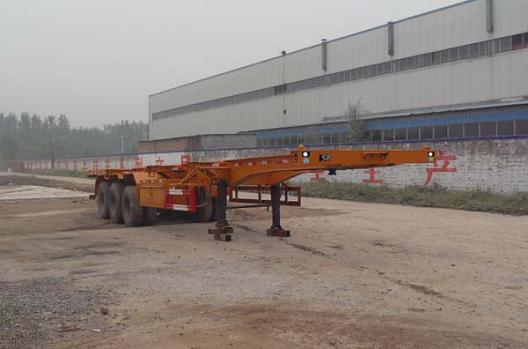 麒强8.5米35吨集装箱运输半挂车(JTD9402TJZ)