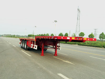 华骏13米34.5吨平板运输半挂车(ZCZ9400TPBHJD)