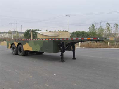 陆平机器10米28.3吨平板运输半挂车(LPC9340TPB)