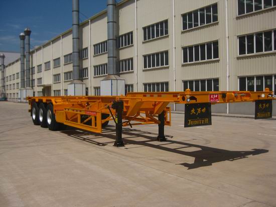 大力士12.6米30.5吨集装箱运输半挂车(FTW9371TJZG)