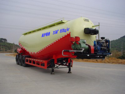 永强11.4米29吨粉粒物料运输半挂车(YQ9400GFL)
