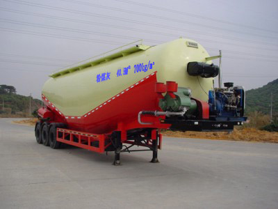 永强12.2米28.5吨粉粒物料运输半挂车(YQ9400GFLA)